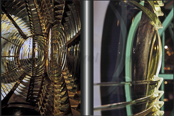Large crystal prisms seem artwork and not simple lenses of lighthouses Large crystal prisms seem artwork and not simple lenses of lighthouses