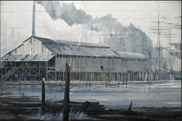 In Chemainus Bay, born the first industries to timber export In Chemainus Bay, born the first industries to timber export