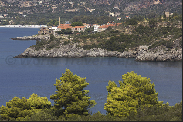 The cliffs of Kalamitsa Bay