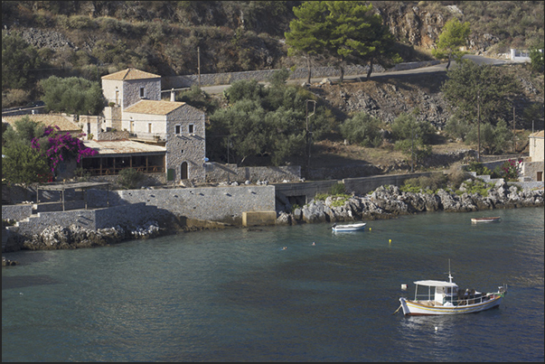 Neo Itylo Bay before the village of Aeropoli. South west coast of the peninsula