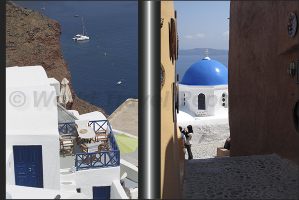 The old Santorini Village The old Santorini Village