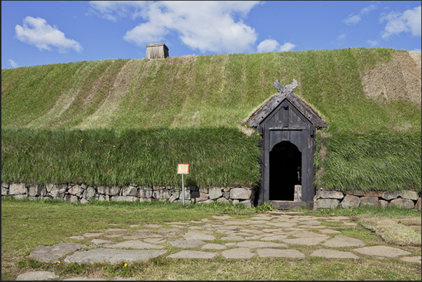 Archaeological site of Pjodveldisbaer with medieval houses (1000 AD)