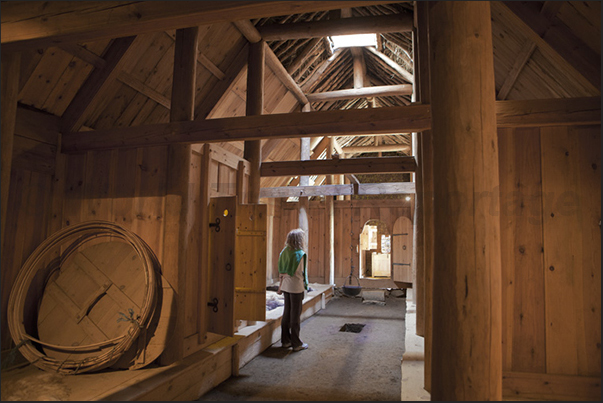 Archaeological site of Pjodveldisbaer, reconstruction of a medieval house