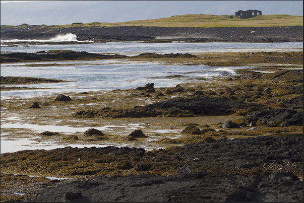 The rugged southwest coast near the lighthouse of Litlagata