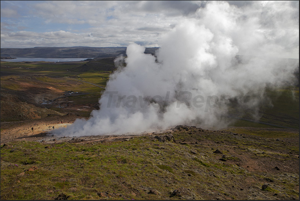 Reykjanes Peninsula. Geothermal area of Seltun