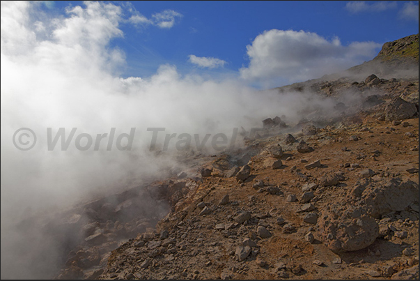 Reykjanes Peninsula. Geothermal area of Seltun Reykjanes Peninsula. Geothermal area of Seltun