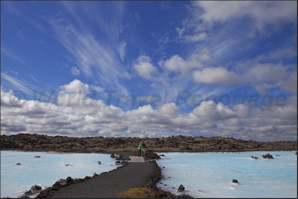 Reykjanes peninsula. Blue Lagoon (geothermal area) Reykjanes peninsula. Blue Lagoon (geothermal area)