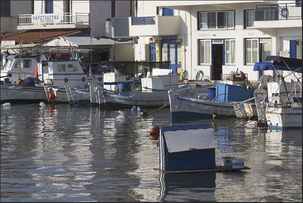 Elafonisos Island. The fishermen harbor