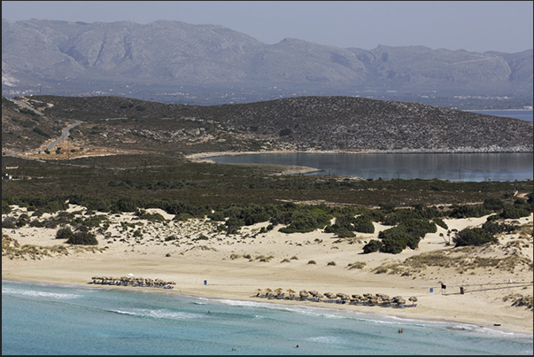 Elafonissos Island. Beach of Meghalos Simos Bay Elafonissos Island. Beach of Meghalos Simos Bay