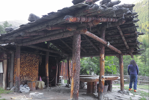 Madonna di Senales. Archeopark with the reconstruction of a village from the late Neolithic period