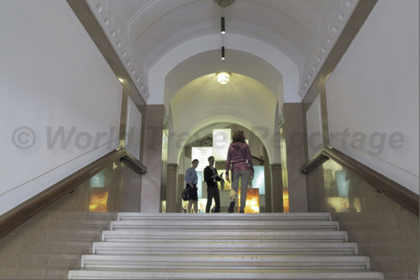 City of Bolzano. South Tyrol Museum of Archaeology. Museum where is exposed the history and Ötzi mummy