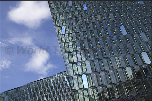 Harpa Concert Hall and Conference Centre by the architect Henning Larsen Danish and Icelandic architectural of Batteríiđ