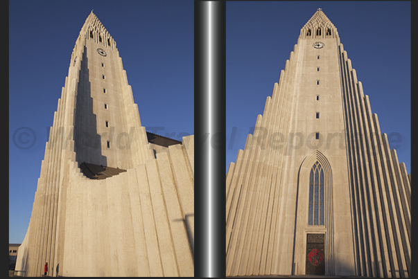 Hallgrímur church called, by the Icelandic, Hallgrímskirkja (architect Guđjón Samúelsson)