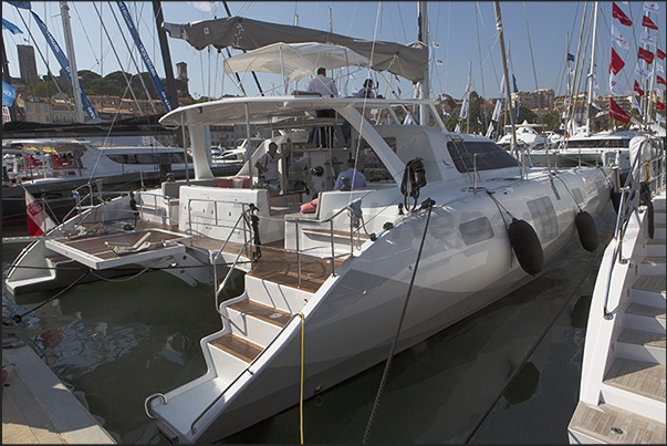 45 catamarans on display in the area in front of the City Hall Square