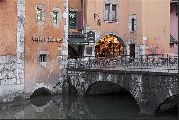 In the old town, bridges and canals reminiscent of Venice In the old town, bridges and canals reminiscent of Venice