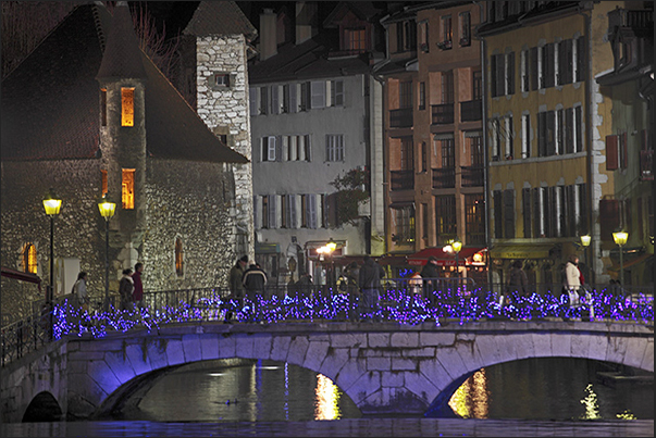 Lights and colors in the old town of Annecy Lights and colors in the old town of Annecy