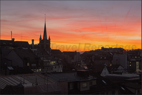 Sunset on the city Sunset on the city