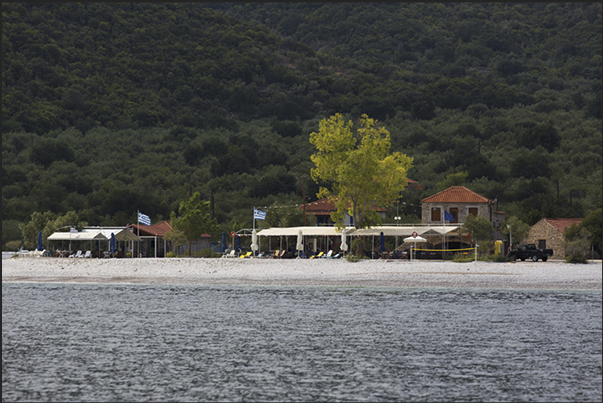 Restaurant on the beach of Fokianos Bay Restaurant on the beach of Fokianos Bay