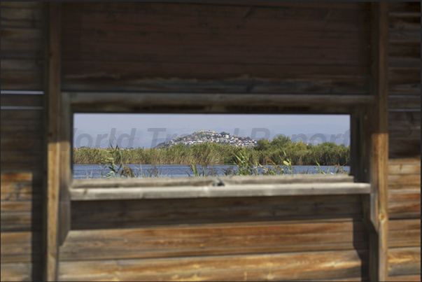 Town of Paralio Astros, view from the Astros pond