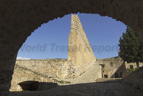 The Venetian castle built on the hill overlooking the town of Nafplio The Venetian castle built on the hill overlooking the town of Nafplio