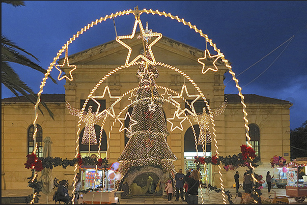 Christmas in Market Square in ChaniaTown