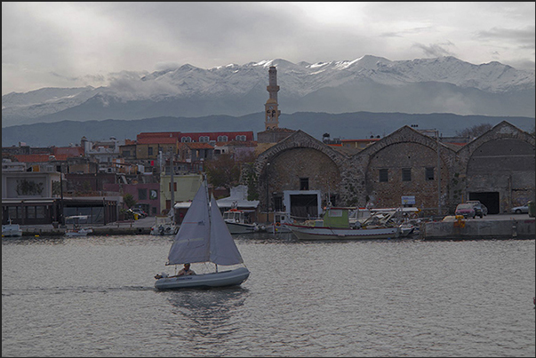 The ancient stores of spices and goods in the Old Port of Chania