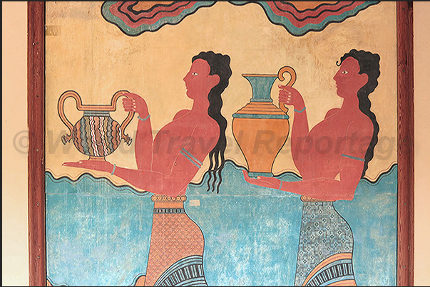 The bearers of pitchers that could contain wine, water, oil or perfume essences for the King and Queen The bearers of pitchers that could contain wine, water, oil or perfume essences for the King and Queen