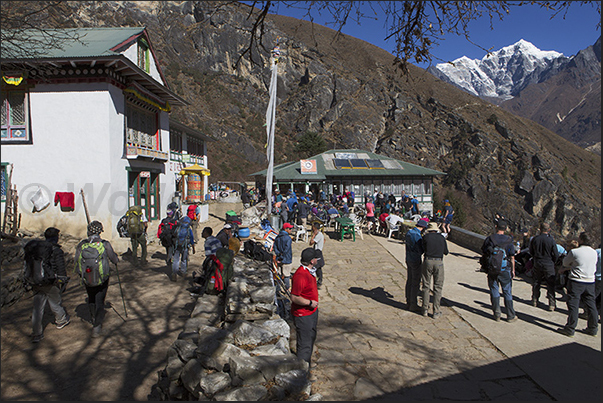 Stop for lunch at the village of Kyangjuma (3550 m)