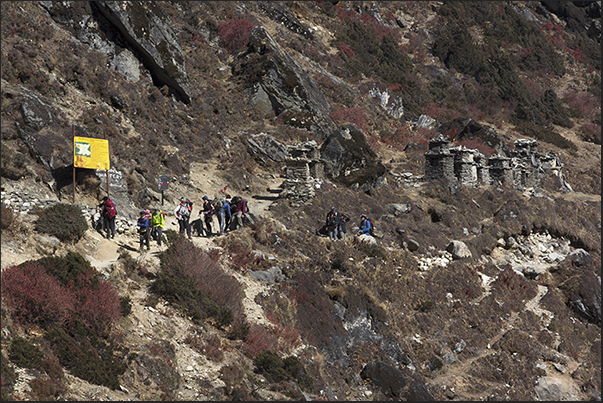 The path before the village of Shomare (4010 m)