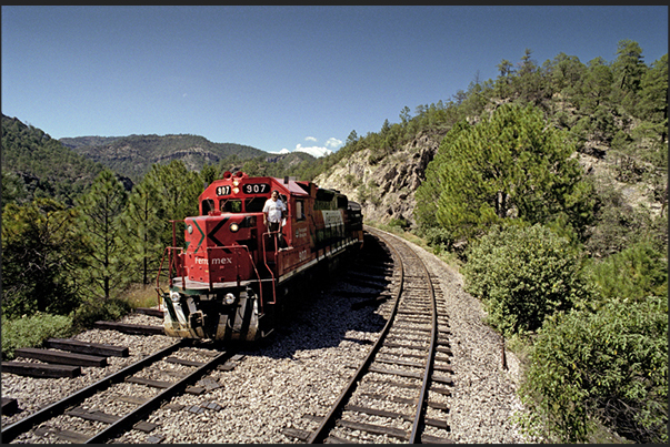 It is necessery to wait the other train because the railway is a single line