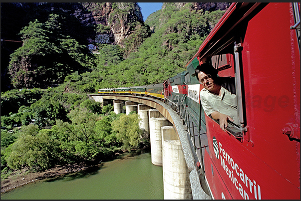 San Rafael station on the border between the regions of Sinaloa and Chihuahua