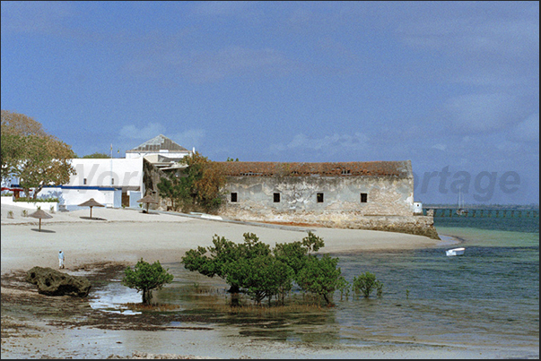 Old colonial structures located on the northeast coast of the island Old colonial structures located on the northeast coast of the island