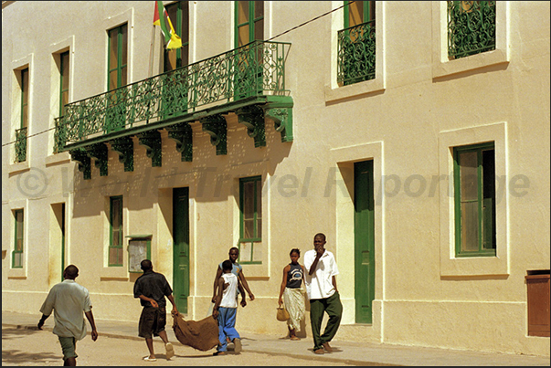 In the streets of the town, is a constant coming and going from the market