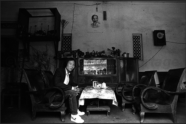In the villages the entrance of the houses are directly on the street and those who pass can observe the decor of the living room In the villages the entrance of the houses are directly on the street and those who pass can observe the decor of the living room