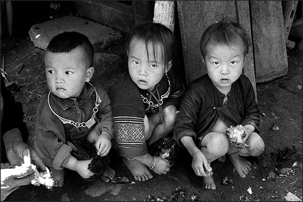 Sa Pa, central highlands. A woman Himong, a population arrived from China between the eighteenth and nineteenth centuries