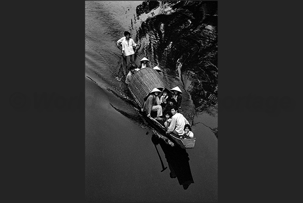 Hue, capital of Vietnam (1802-1945) during the reign of 13 emperors of Nguyen Dynasty. Shuttle service on the Perfume River Hue, capital of Vietnam (1802-1945) during the reign of 13 emperors of Nguyen Dynasty. Shuttle service on the Perfume River
