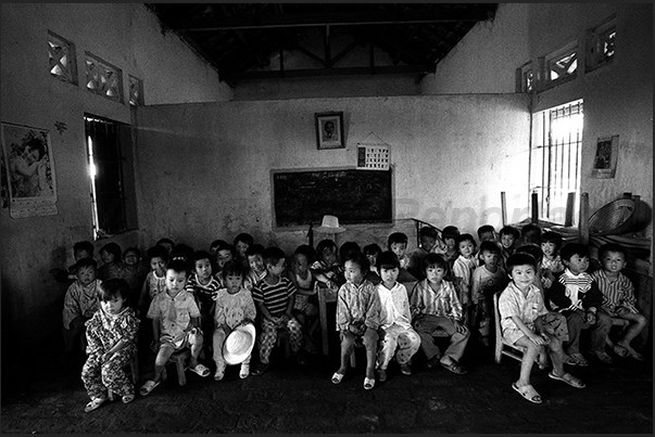 Group of children in a country school near Hanoi Group of children in a country school near Hanoi