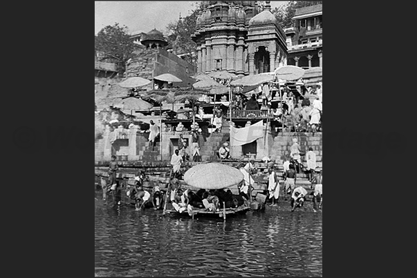 India. Benares town. On the banks of the Ganges India. Benares town. On the banks of the Ganges
