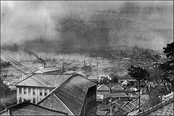 Japan. Yokohama. The view of the town Japan. Yokohama. The view of the town