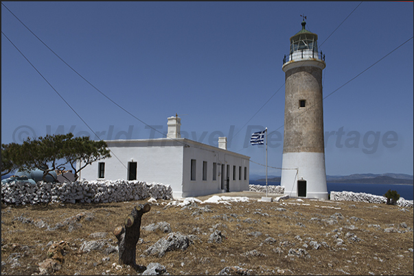 Lighthouse of Spathi Cape, northern tip of the island
