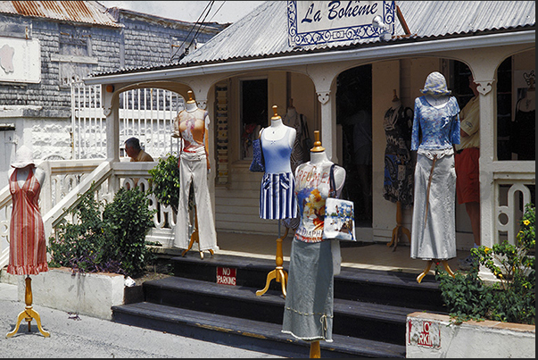 Shop in Marigot, capital of the French part
