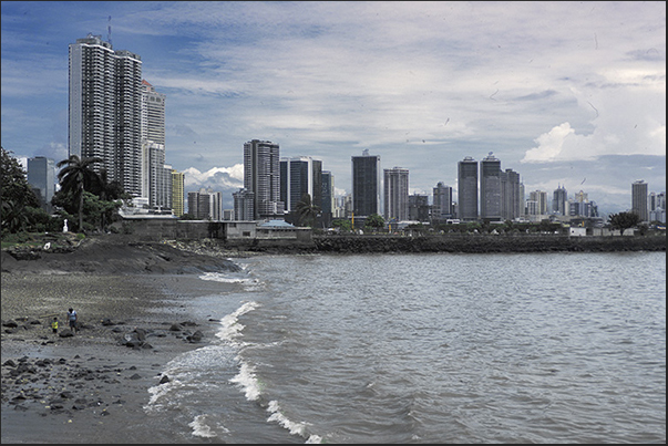 Panama City. One of the beaches of the city