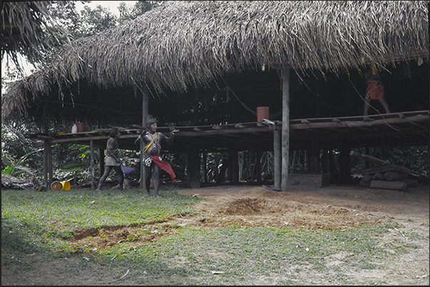 Village Indios Embera in the Forests of Gatun Lake