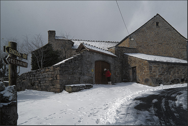 Village of Sainte Lucie, headquarters of Gevaudan wolf park