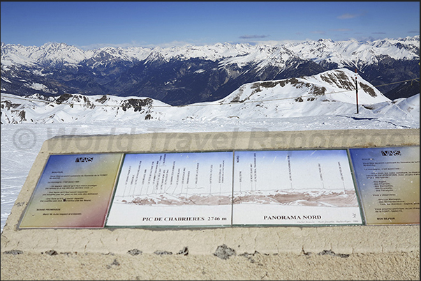 Arrival at the highest point reached by the ski facilities, Pic de Chabrieres (2750 m)