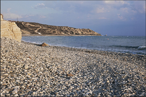 Beach on the west coast of the island