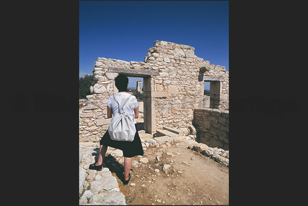 Archaeological site of Kourion in front of Akrotiri peninsula