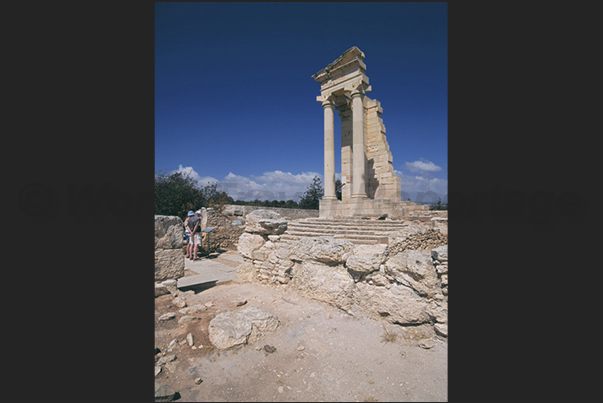 Archaeological site of Kourion. Ruins of Apollo Temple Archaeological site of Kourion. Ruins of Apollo Temple