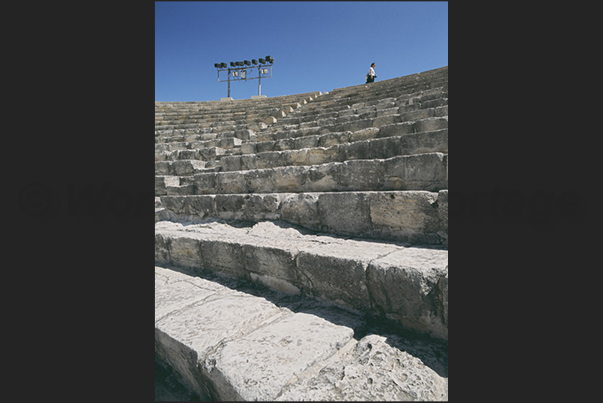 Archaeological site of Kourion in Episkopi Bay. Amphitheater (2nd century b.C.)