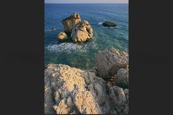 The rocks above the Petra Tou Romiou view point